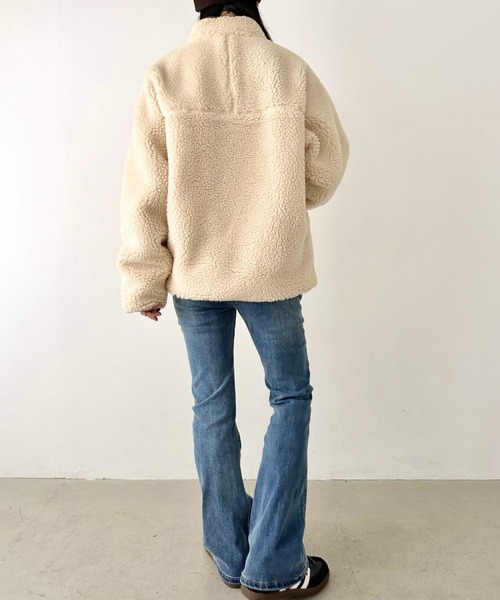 ファーストダウン ボアジャケット Sサイズ ホワイト FIRST DOWN USA | ボアジャケット | BOA FLEECE JACKET