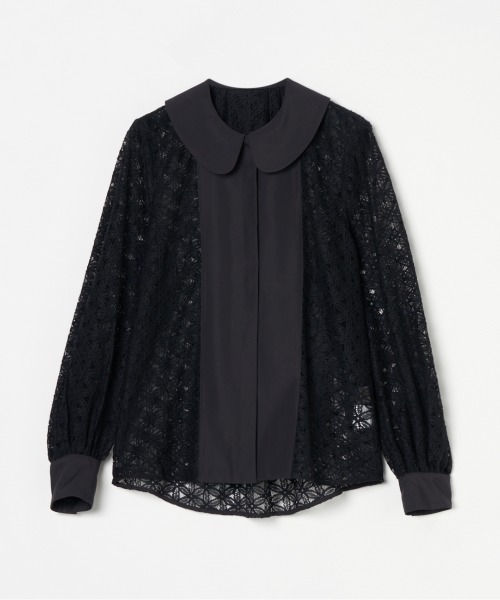 ブラウス シャツ ROUND COLLAR RACE BLOUSE レディース