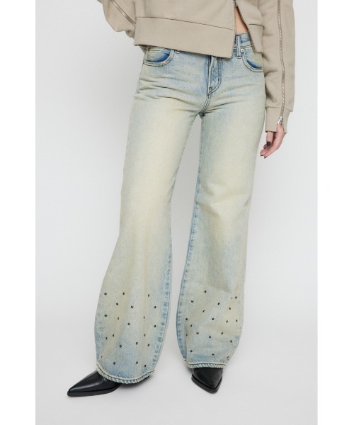 HEM STUDS フレアデニム　laguagem LAGUA GEM ジーンズ デニム デニムパンツ HEM STUDS フレア