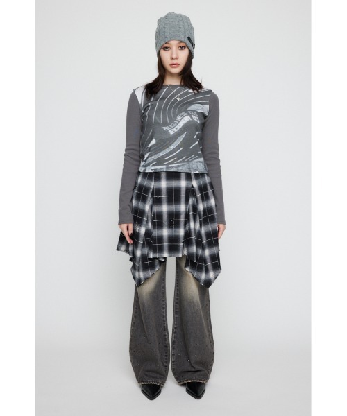 HEM STUDS フレアデニム　laguagem LAGUA GEM ジーンズ デニム デニムパンツ HEM STUDS フレア