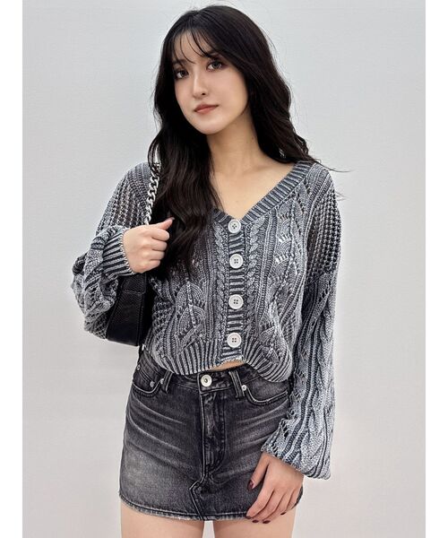 GYDA ニット セーター 2WAYブリーチBACKボタンニットトップス