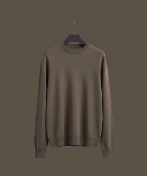 tokio様 お取引き商品 クルーネックニット グレー 再入荷】FOXコンフォートクルーネックニット(FREE LIGHT GREY