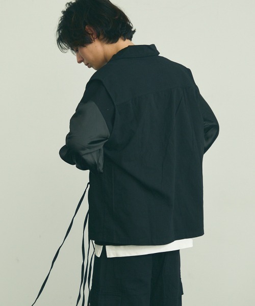 フリンジデザイン ホワイトノースリーブ Shoowtime sleeveless fringe design tops / ノースリーブフリンジ