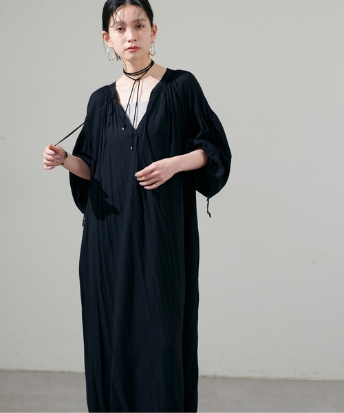 美品✨MAX MARA ボリュームスリーブ ギャザー ワンピース シルク100 Max Mara - ❇️MaxMaraマックスマーラ24新作シルクシャツ