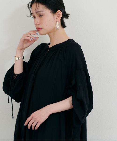 LARUTA ワンピース 「LARUTA」ボリュームスリーブ大人のたっぷり