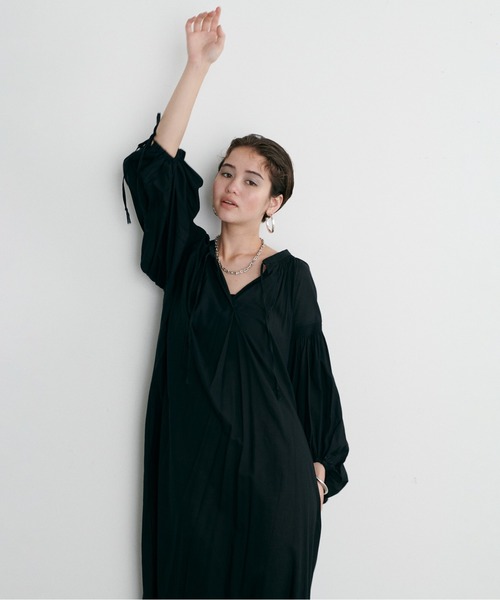 LARUTA ボリュームスリーブワンピース LARUTA ワンピース 「LARUTA」ボリュームスリーブ大人のたっぷり