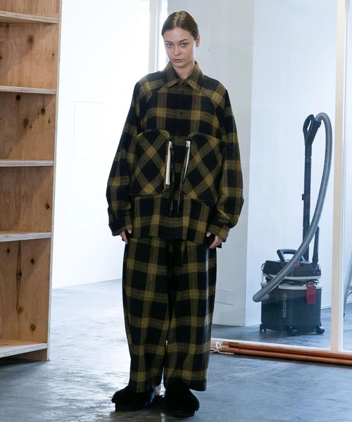 「my beautiful landlet」 イージーパンツ 0 グレー メンズ_画像8