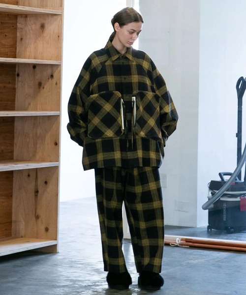 「my beautiful landlet」 イージーパンツ 0 グレー メンズ_画像9