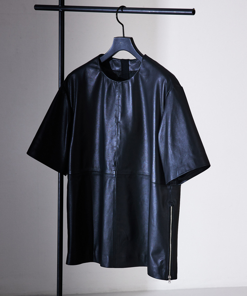 5351 POUR LES HOMMES tシャツ 「セットアップ対応」レザー ジップ