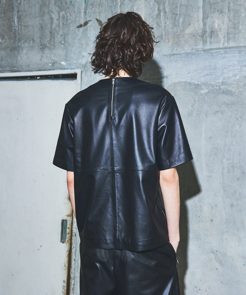5351 POUR LES HOMMES tシャツ 「セットアップ対応」レザー ジップ