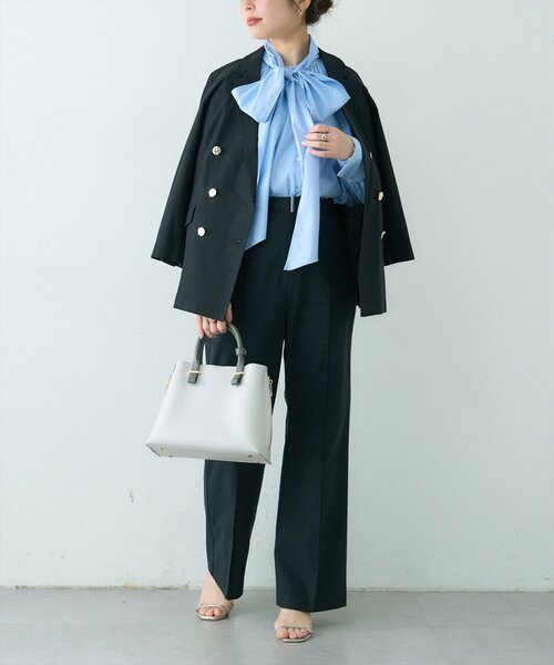 natural couture パンツ osono綿麻ハイウエストパンツ レディース