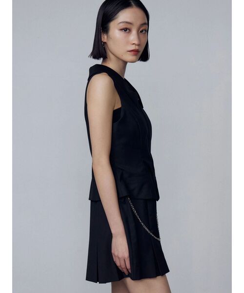 EMODA ワンピース レイヤーベストチェーンワンピース : ZOZOTOWN