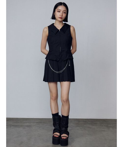 EMODA ワンピース レイヤーベストチェーンワンピース : ZOZOTOWN