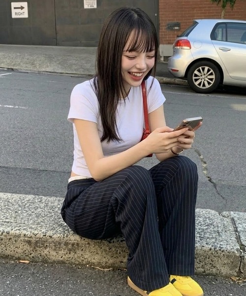 スラックス パンツ STRIPE TROUSERS レディース : ZOZOTOWN Yahoo!店