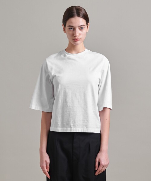 tシャツ 「LOEFF」スビンコットン ワイド ショート Tシャツ レディース LOEFF tシャツ 「LOEFF」スビンコットン ワイド ショート T