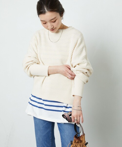「CITYSHOP」 長袖ニット FREE イエロー レディース FREAK'S STORE 「FREAK'S STORE」 長袖ニット フリ- イエロー