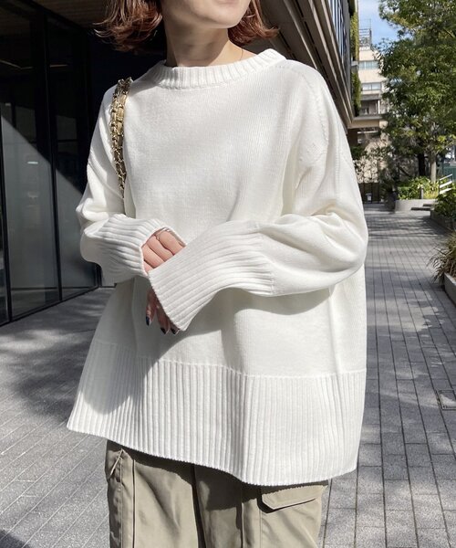 「Spick & Span」 長袖ニット - ホワイト レディース