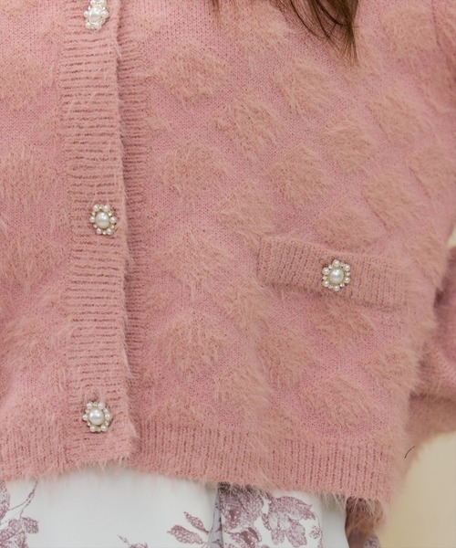 「SWINGLE」 ニットカーディガン FREE ピンク レディース_画像9