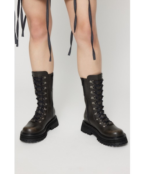 LAGUA GEM ブーツ レディース M LAGUA GEM ブーツ SHARK SOLE ロングブーツ レディース
