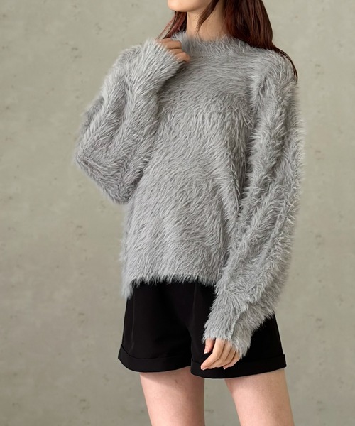 「Per sist ence」 長袖ニット FREE グリーン レディース_画像8