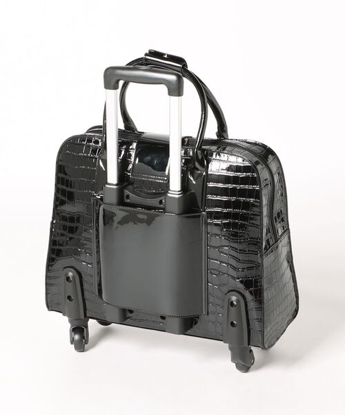 Cepica スーツケース 4輪クロコ型押しエナメルキャリーバッグ