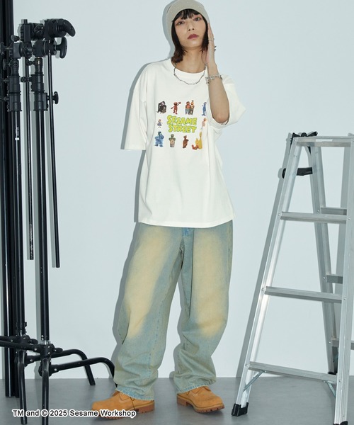SESAME STREET（セサミストリート） tシャツ ヴィンテージ加工