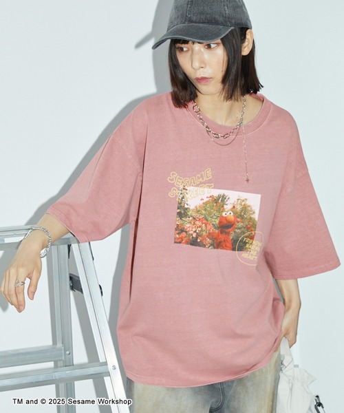SESAME STREET tシャツ ヴィンテージ加工 オーバーサイズ
