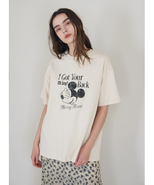 COEL tシャツ ミッキービンテージプリントTシャツ レディース