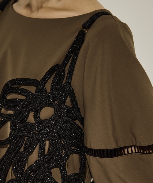 MUKASA キャミソール 「MUKASA/ムカサ」Embroidery Metalic