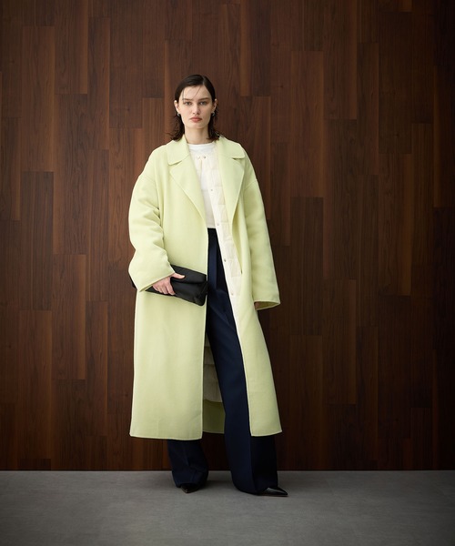 「N.O.R.C」 チェスターコート L グレイッシュベージュ レディース_画像3