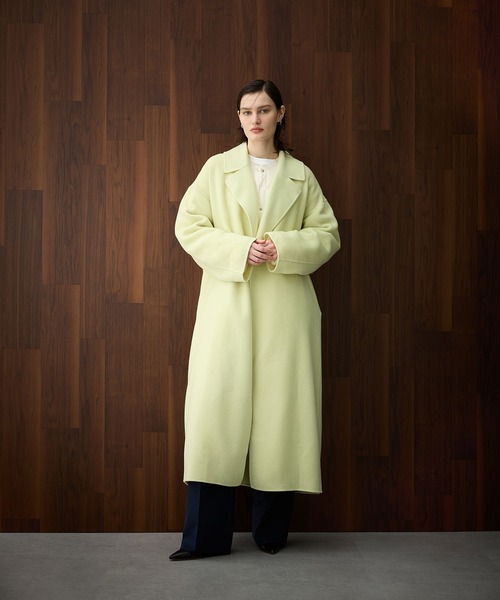 「N.O.R.C」 チェスターコート L グレイッシュベージュ レディース_画像4