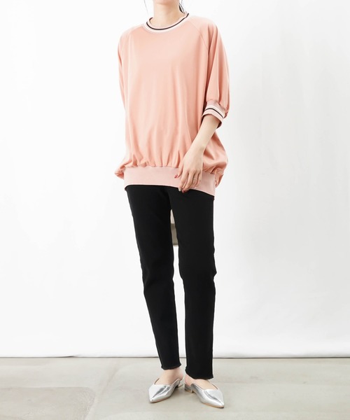 tシャツ LC/LLL シルケットラグランラインTシャツ レディース セール】LC/LLL シルケットラグランラインTシャツ（Tシャツ