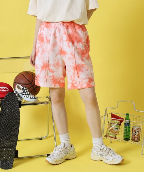 NERDY ハーフパンツ パンツ 短パン タイダイハーフパンツ レディース