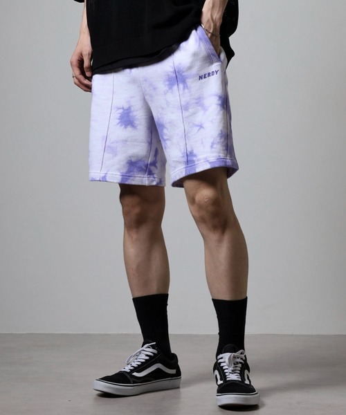 NERDY ハーフパンツ パンツ 短パン タイダイハーフパンツ レディース