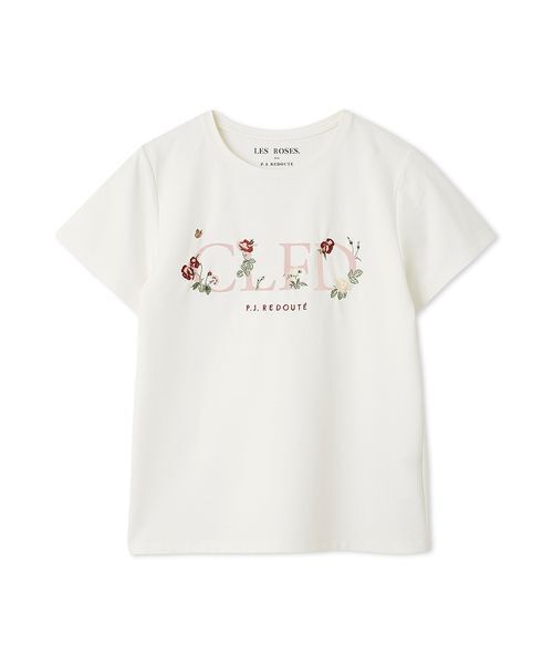 tシャツ 「CELFORD×P.J. REDOUTEコラボ」 エンブロイダリーTシャツ レディース