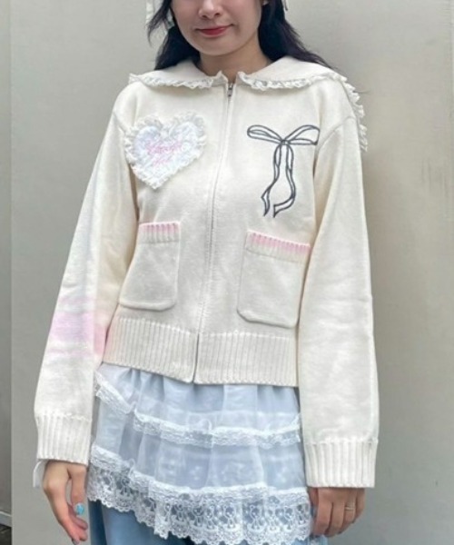 Candy Stripper ブルゾン アウター CANDY CLUB SAILOR KNIT