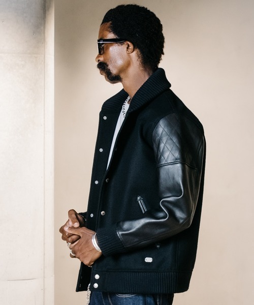 CRIMIE（クライミー） スタジャン M ブラック×ホワイト メンズ