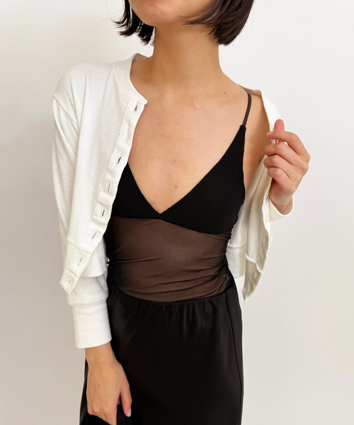 Bibiy.CHLOE PEPURAMUBUSTIER シアーキャミソール 値下げbibiy.CHLOE PEPURAMUBUSTIER シアーキャミソール - メルカリ
