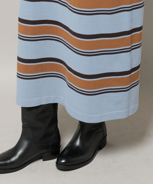 NANO universe（ナノ・ユニバース） ワンピース コットンボーダー