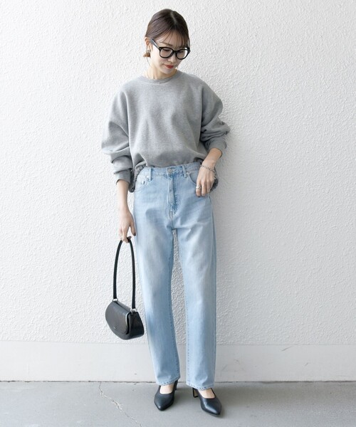 [SHIPS any] обработка Denim брюки 40 голубой женский 