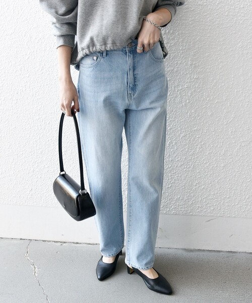 [SHIPS any] обработка Denim брюки 40 голубой женский 