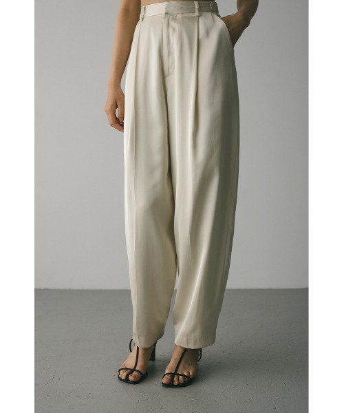 パンツ RKS. STYLEMIXER パンツ サテンタックフォルムパンツ レディース