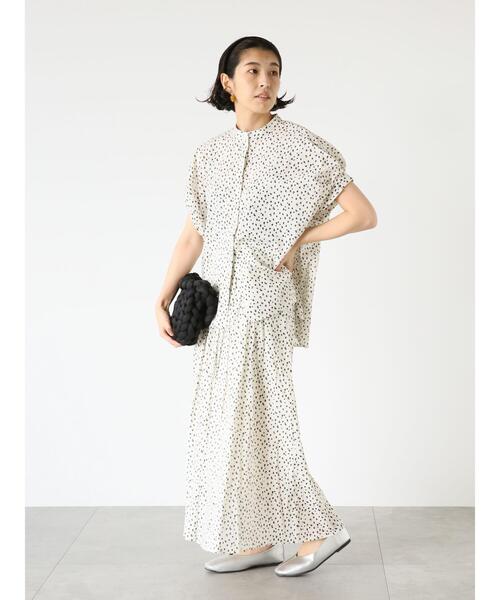 「Lugnoncure」 半袖ブラウス F ブラック レディース_画像2