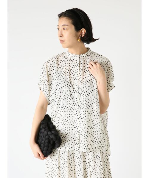 「Lugnoncure」 半袖ブラウス F ブラック レディース_画像5