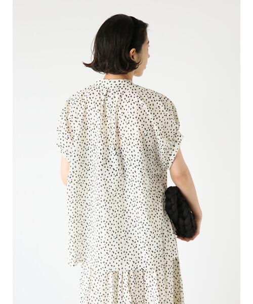 「Lugnoncure」 半袖ブラウス F ブラック レディース_画像7