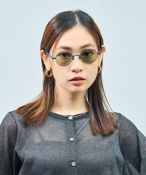 Zoff UNITED ARROWS カラーサングラス　ボストン　カーキ UNITED ARROWS サングラス Zoff｜UNITED ボストン型 サングラス