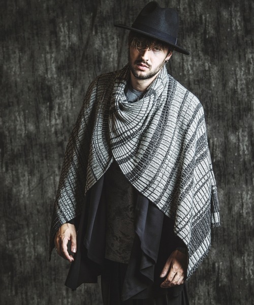 NO ID.（ノーアイディー） ポンチョ 「NO ID.」4-Way Twist Knit