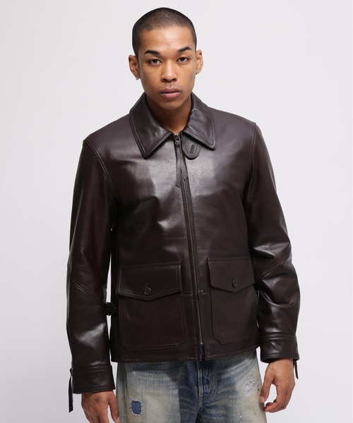 アヴィレックス　本革ジャケット AVIREX（アヴィレックス） ブルゾン アウター GOAT VEGE ANJ4 JACKET