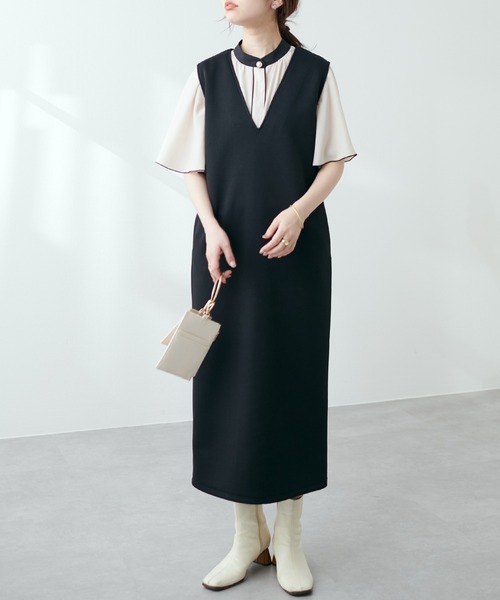 「natural couture」 半袖ブラウス FREE サックスブルー レディース_画像5