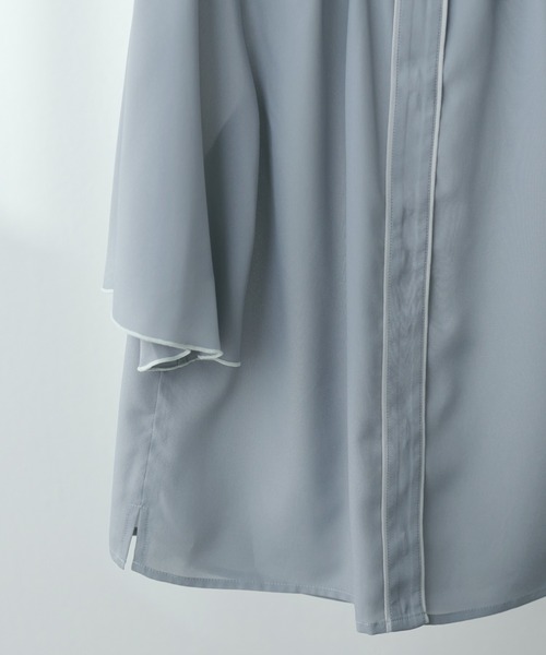 「natural couture」 半袖ブラウス FREE サックスブルー レディース_画像8